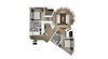 B6 - Skyview 2 Bed 2 Bath Floor Plan B6 - Skyview 2 Bed 2 Bath Floor Plan at The Point At Westside, Georgia, 30318